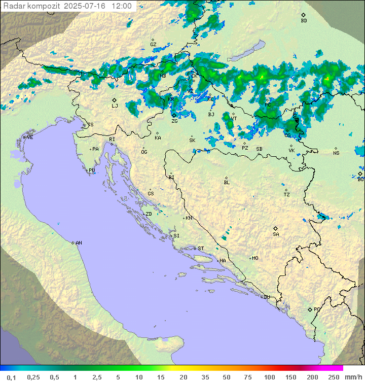 Padavine Hrvaška