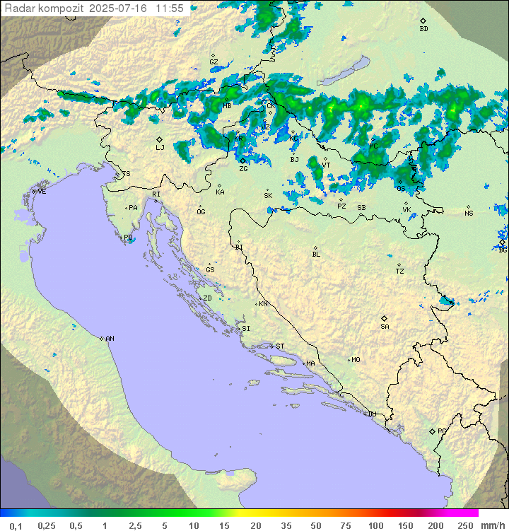 Padavine Hrvaška