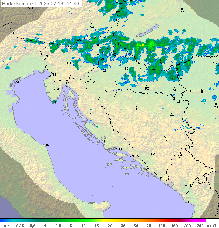Padavine Hrvaška