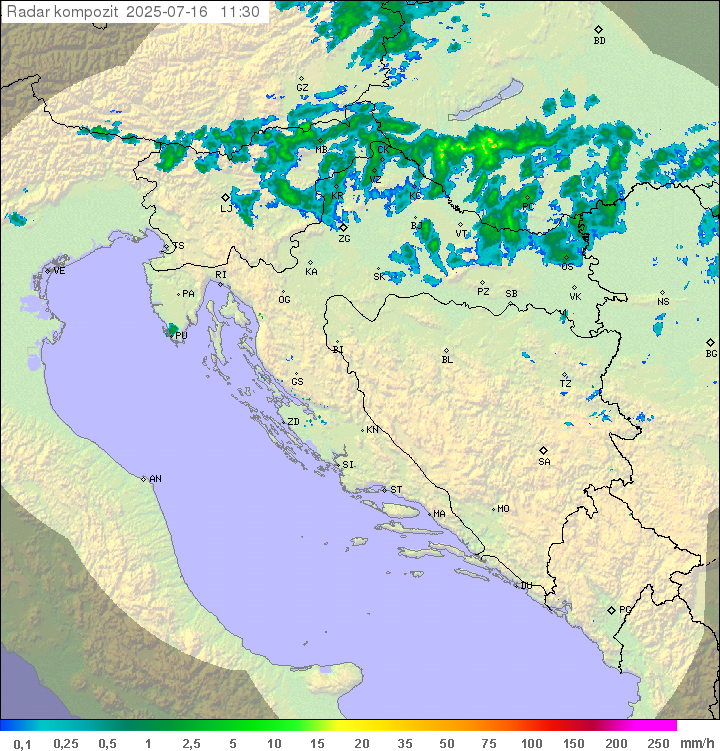 Padavine Hrvaška