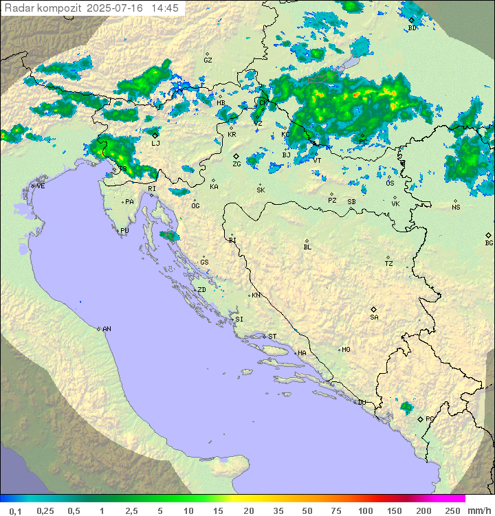 Padavine Hrvaška
