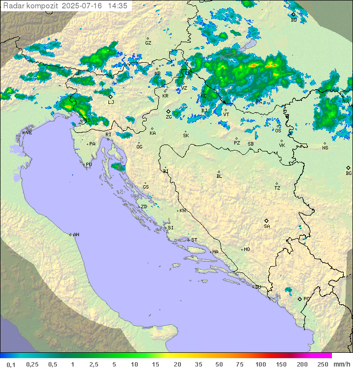 Padavine Hrvaška