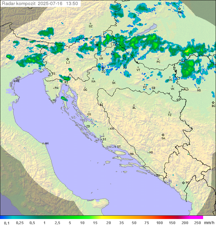 Padavine Hrvaška