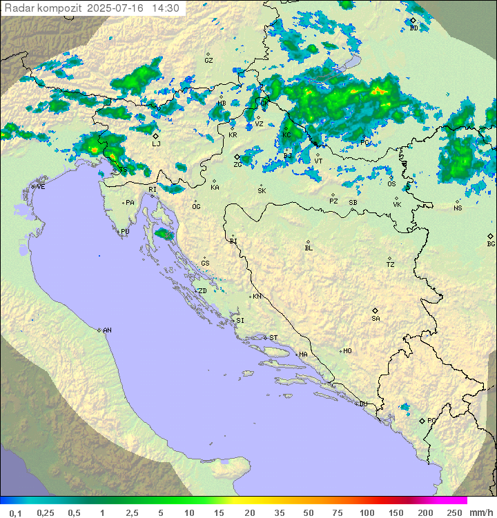 Padavine Hrvaška