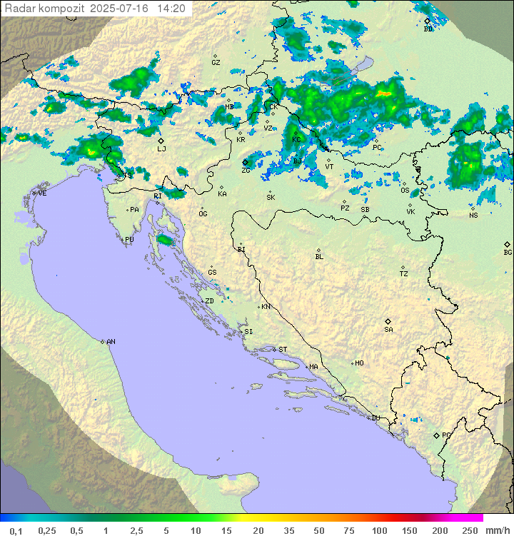 Padavine Hrvaška