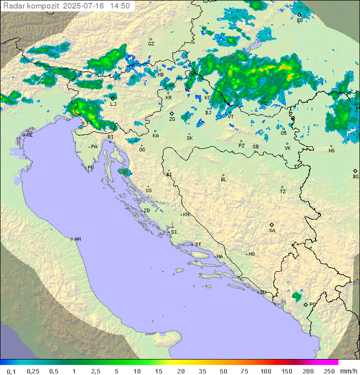 Padavine Hrvaška