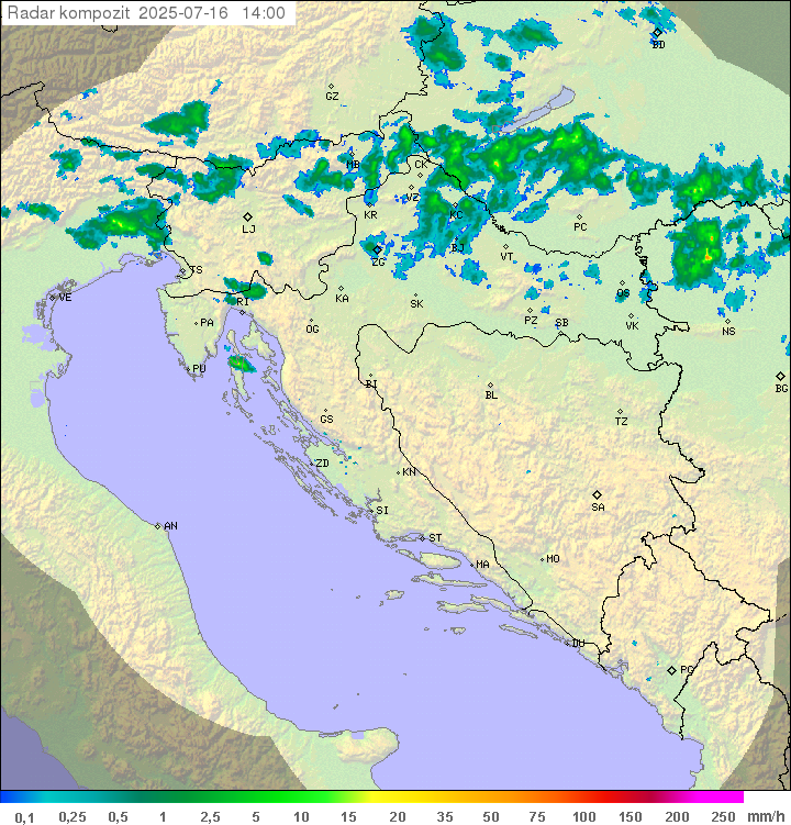 Padavine Hrvaška