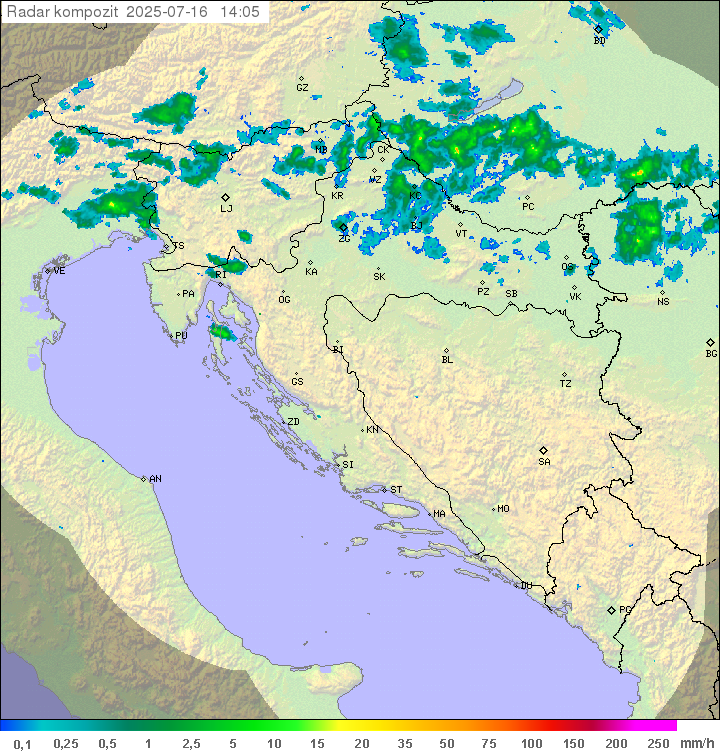 Padavine Hrvaška