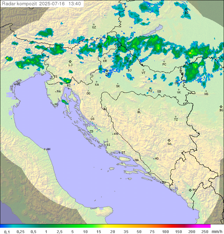 Padavine Hrvaška