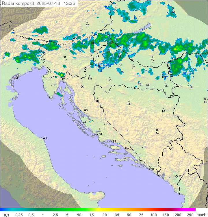 Padavine Hrvaška