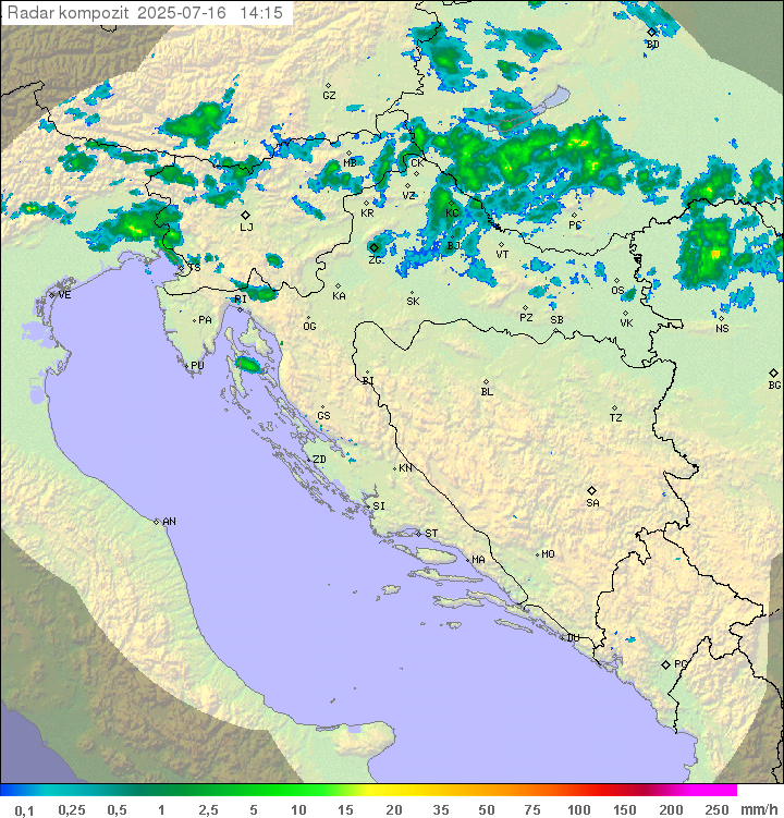 Padavine Hrvaška