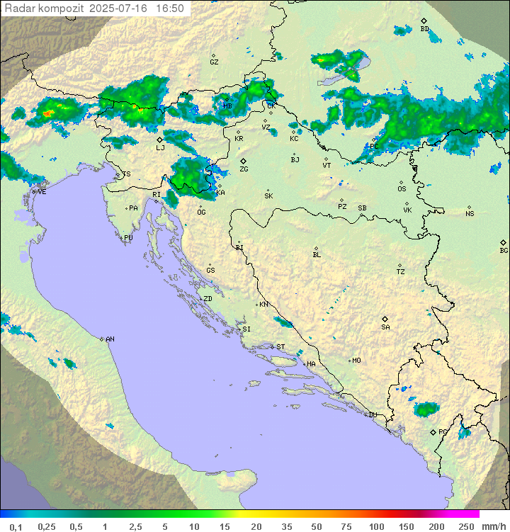 Padavine Hrvaška