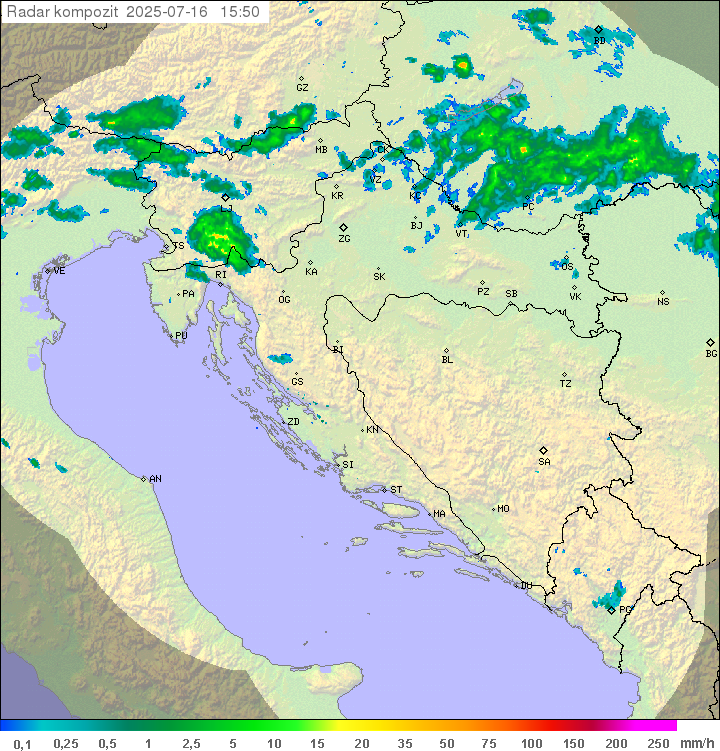 Padavine Hrvaška