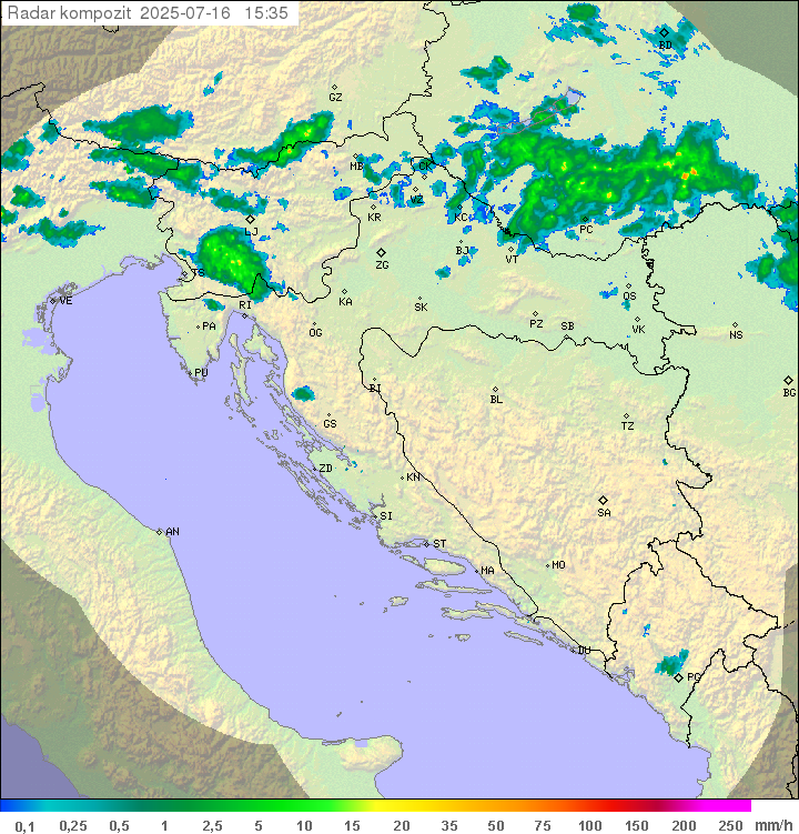 Padavine Hrvaška