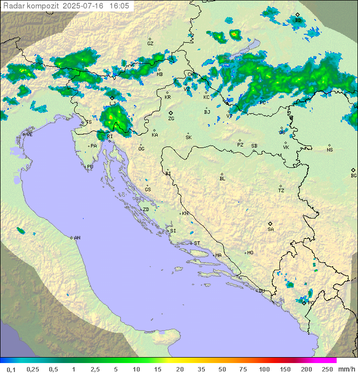 Padavine Hrvaška