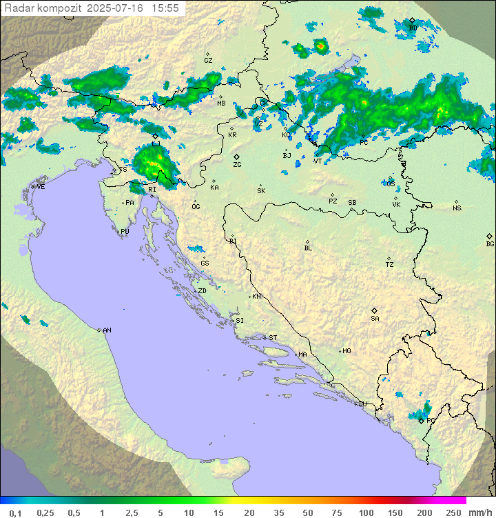 Padavine Hrvaška