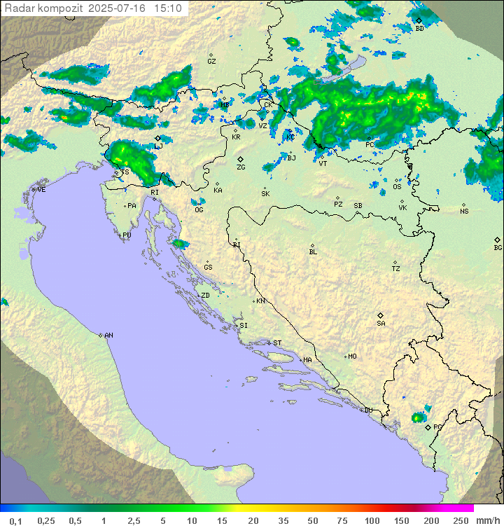 Padavine Hrvaška