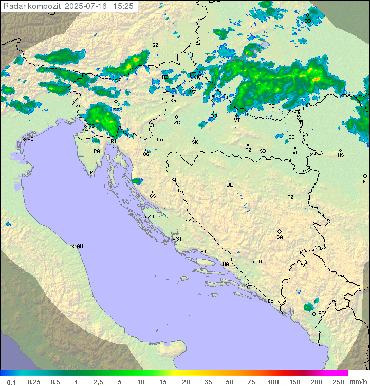 Padavine Hrvaška