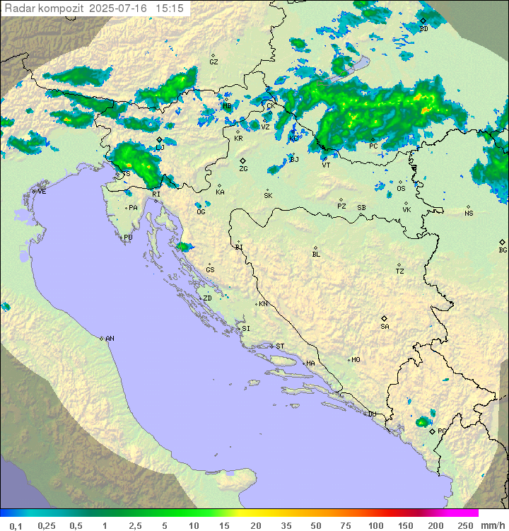Padavine Hrvaška