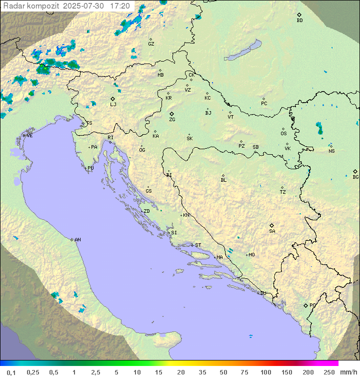 Padavine Hrvaška