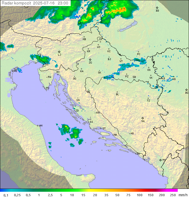 Padavine Hrvaška