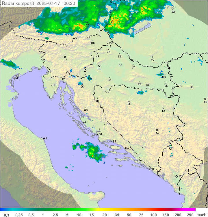 Padavine Hrvaška