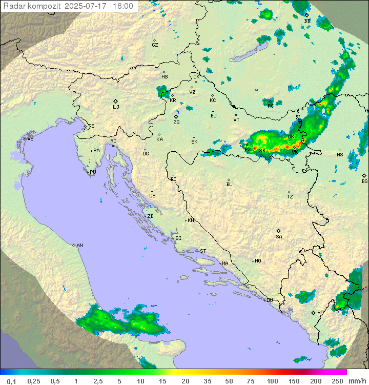 Padavine Hrvaška