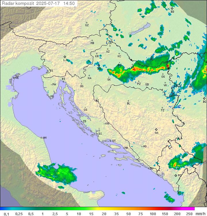 Padavine Hrvaška