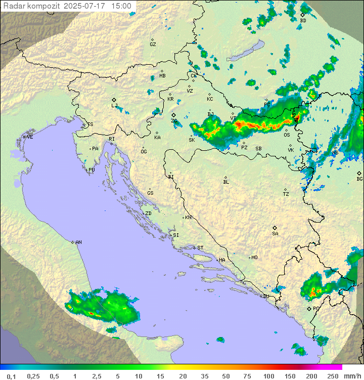 Padavine Hrvaška