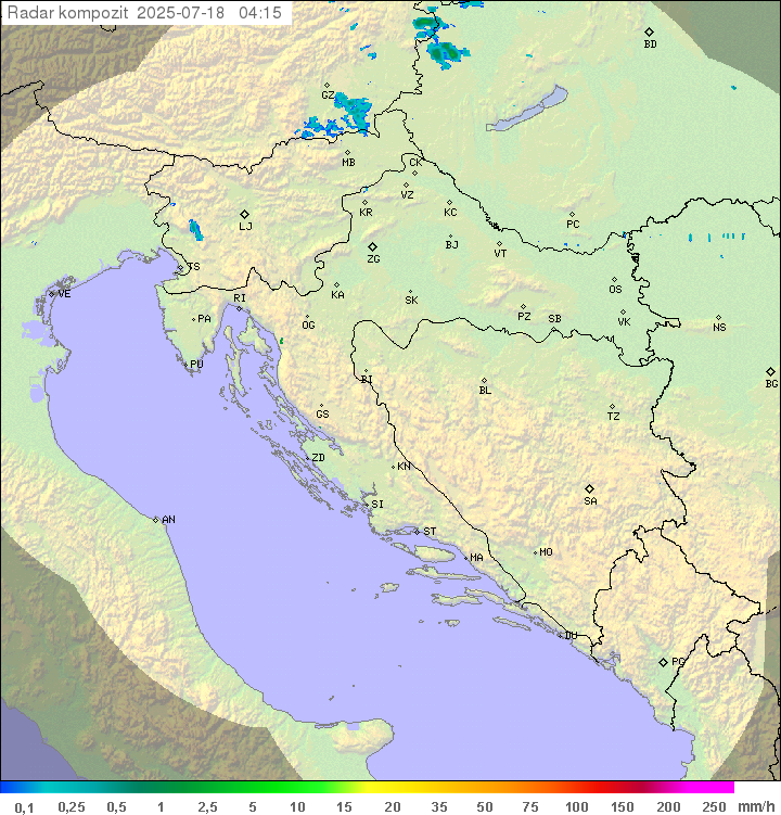 Padavine Hrvaška