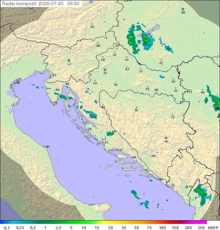 Padavine Hrvaška