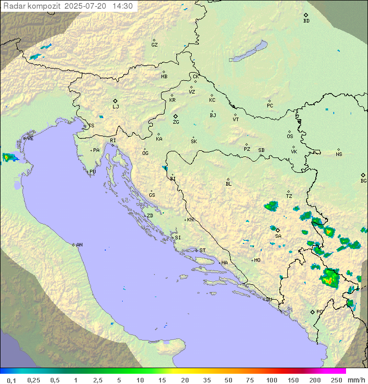 Padavine Hrvaška