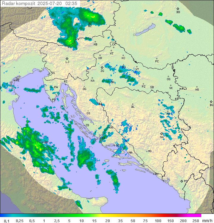 Padavine Hrvaška
