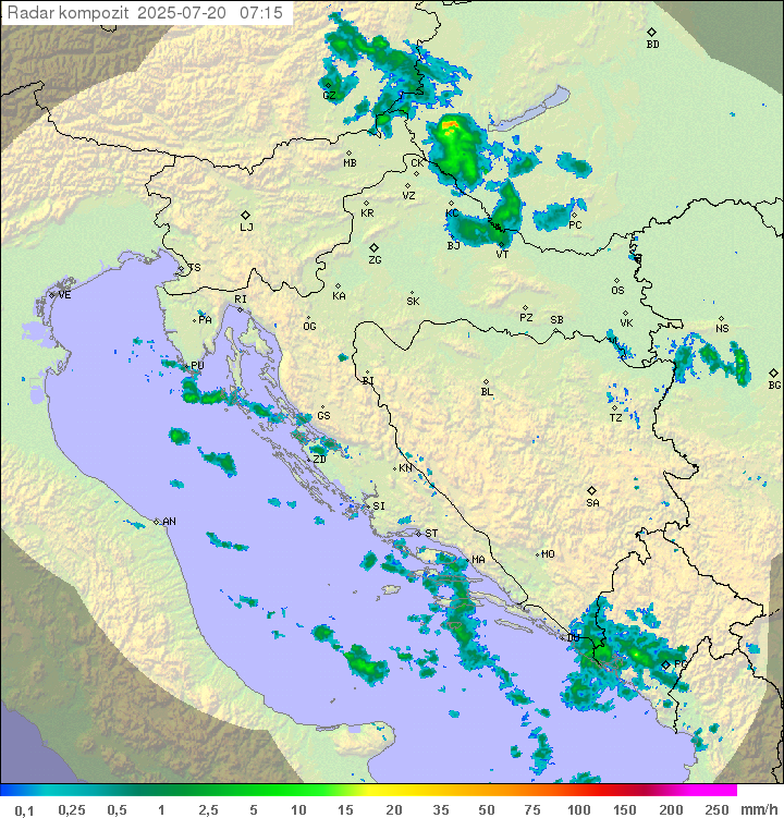 Padavine Hrvaška