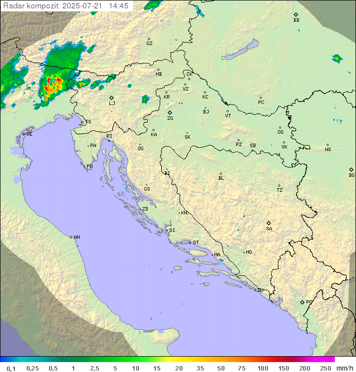 Padavine Hrvaška