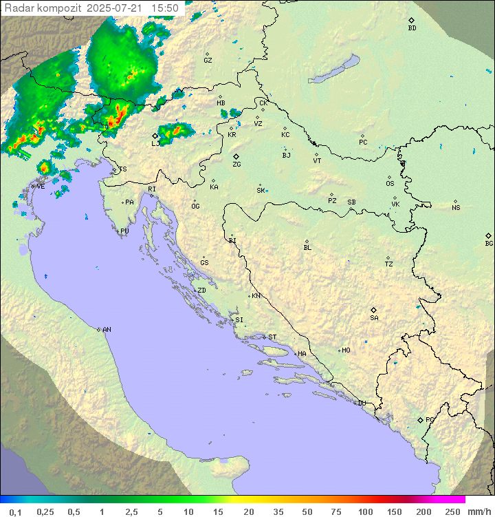Padavine Hrvaška
