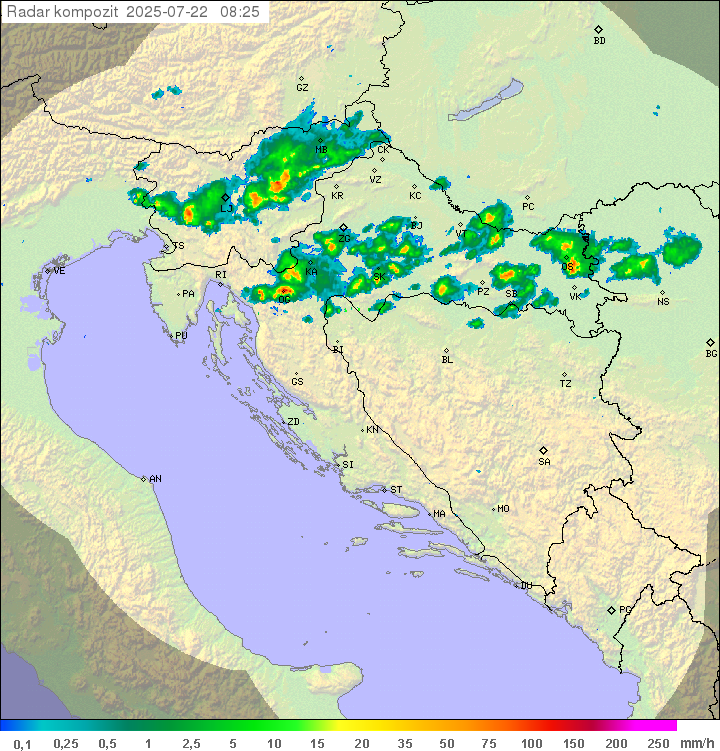 Padavine Hrvaška