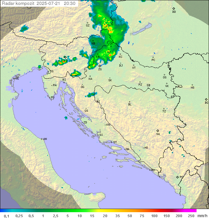 Padavine Hrvaška
