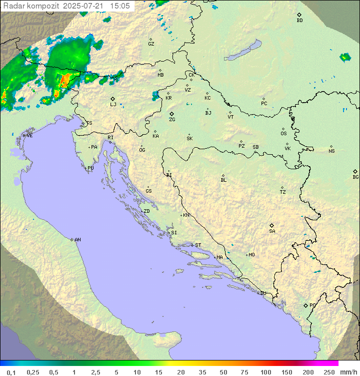 Padavine Hrvaška