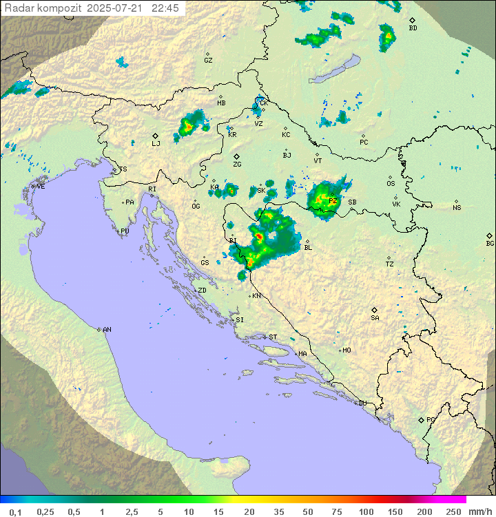 Padavine Hrvaška