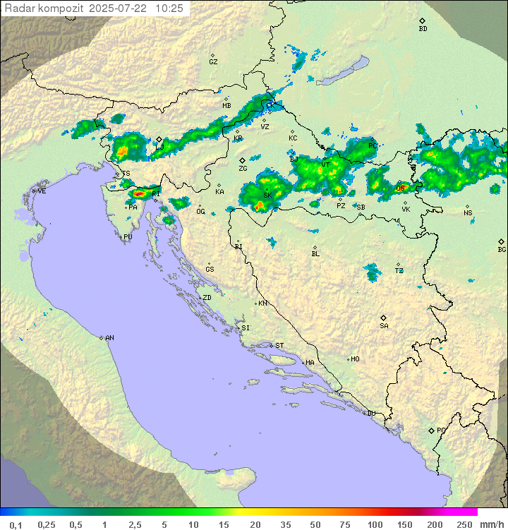 Padavine Hrvaška