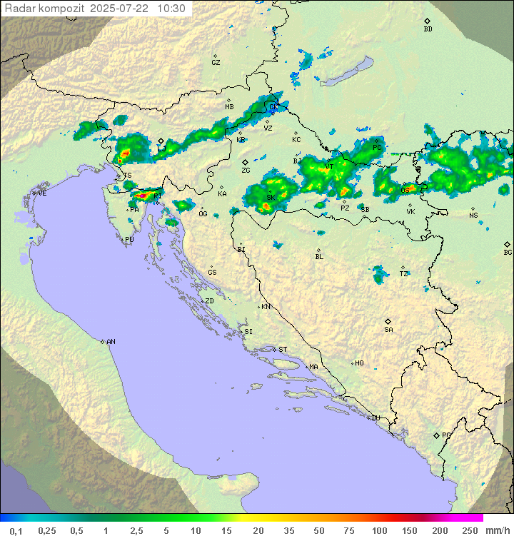 Padavine Hrvaška