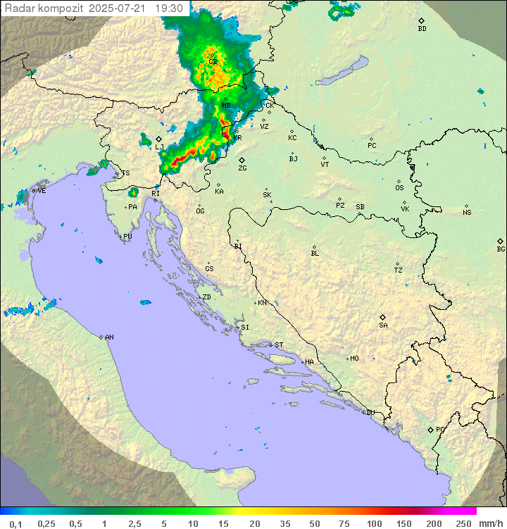 Padavine Hrvaška