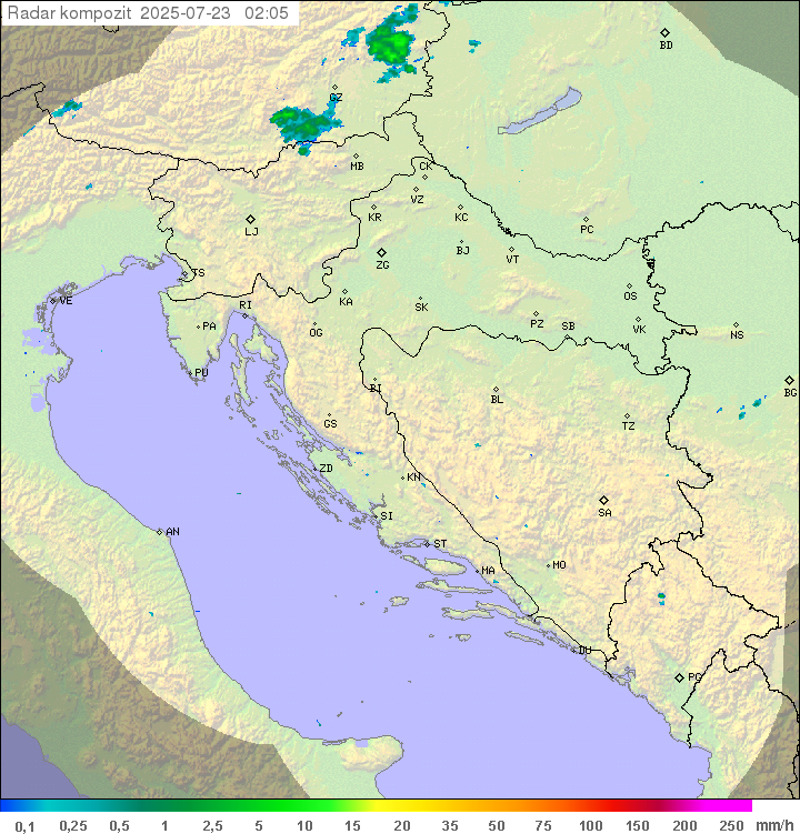 Padavine Hrvaška