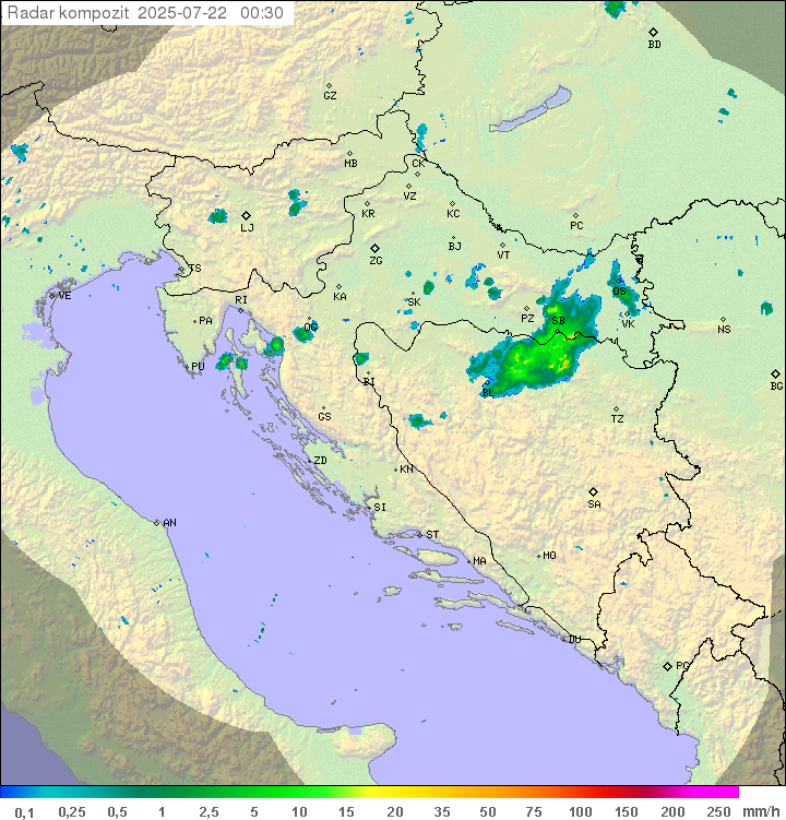 Padavine Hrvaška