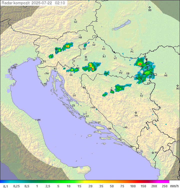 Padavine Hrvaška