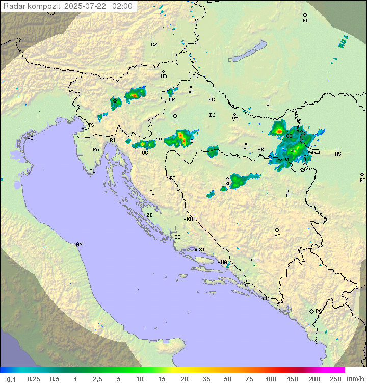 Padavine Hrvaška