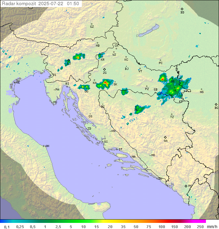 Padavine Hrvaška