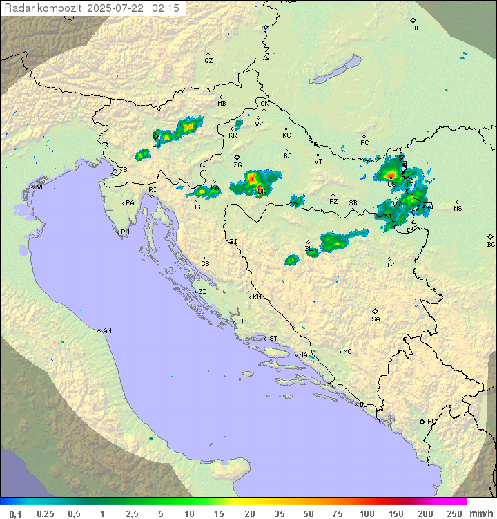 Padavine Hrvaška