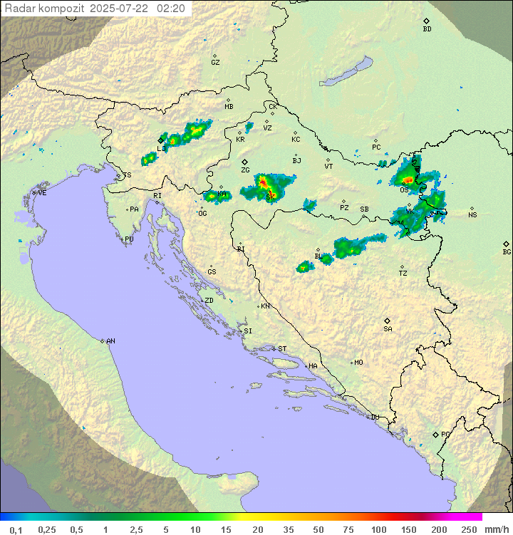 Padavine Hrvaška